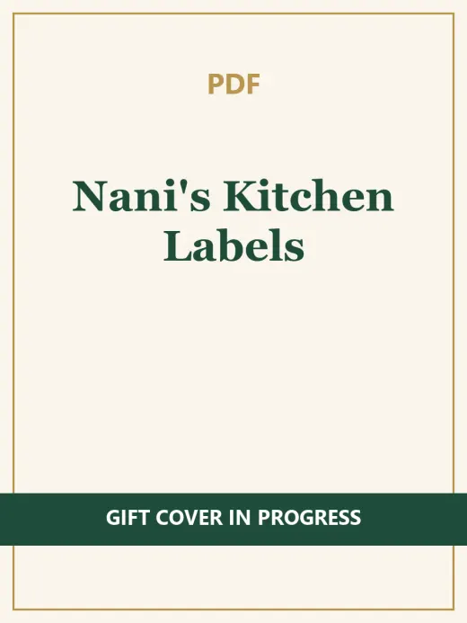 Nani's Kitchen Labels (PDF)